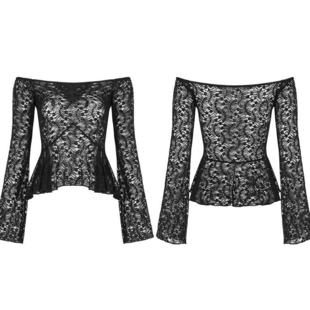Black Lace Off the shoulder top